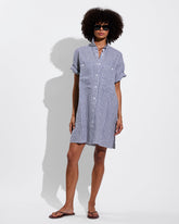 Getaway Mini Dress - Gingham: Varsity / Coconut