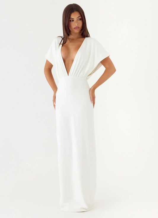 Rare Behaviour Maxi Dress - Ivory