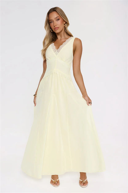 Salted Glow Maxi Dress Yellow