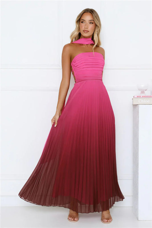 Rosie Reverie Strapless Maxi Dress Pink