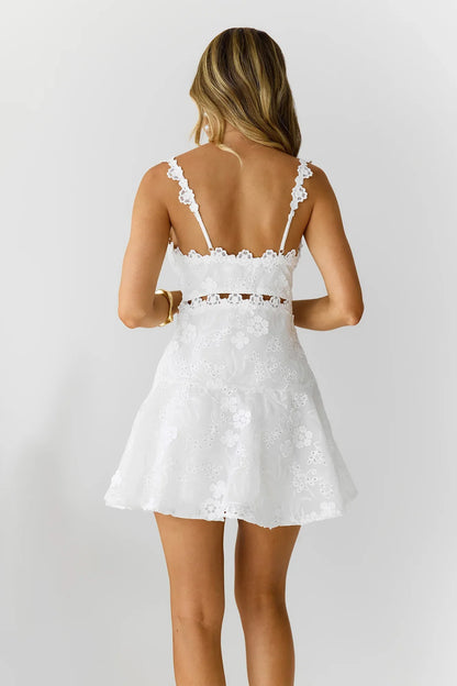 Pinky Promises Mini Dress White