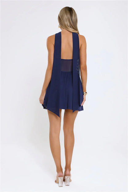 Romance Like This Strapless Mini Dress Navy