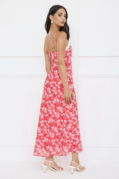 Recipe For Happiness Maxi Dress Red