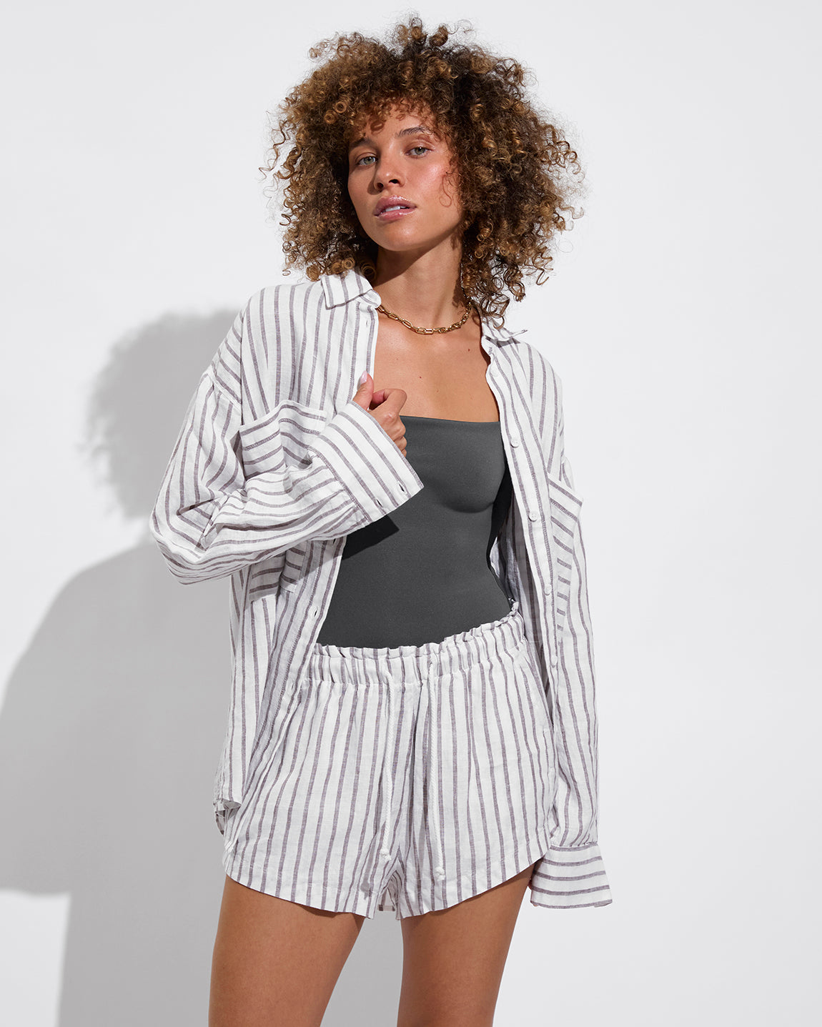Getaway Short 2.5" - Classic Stripe: Stormy / Coconut