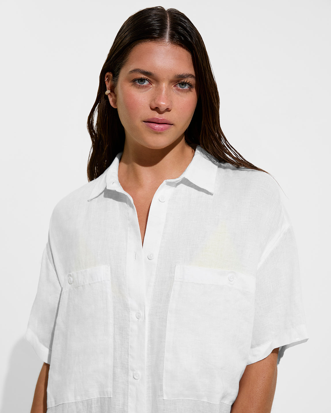 Getaway Shirt Dress - Coconut