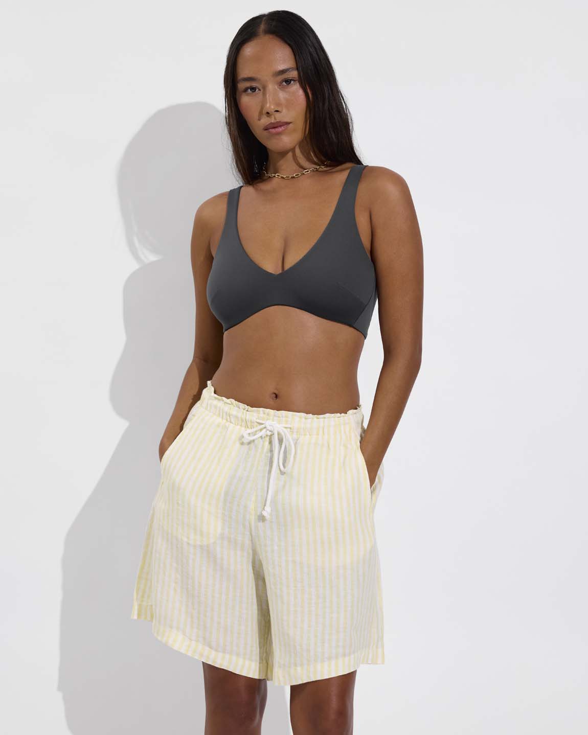 Getaway Short 9" - Bungalow Stripe: Melt / Coconut