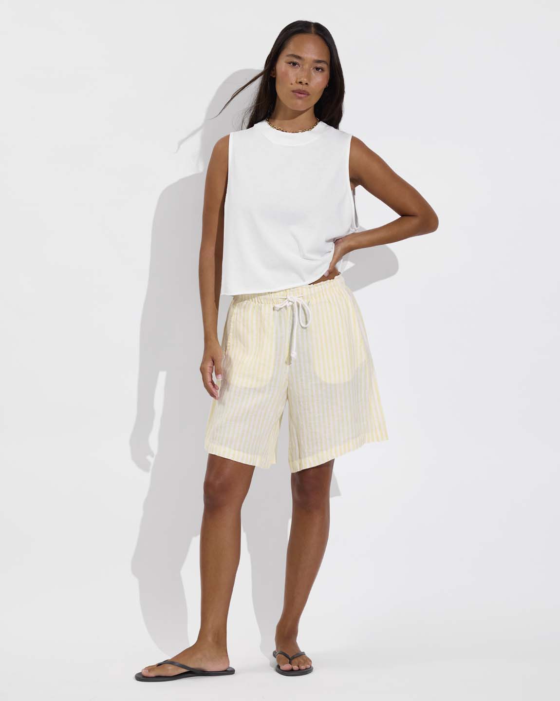 Getaway Short 9" - Bungalow Stripe: Melt / Coconut
