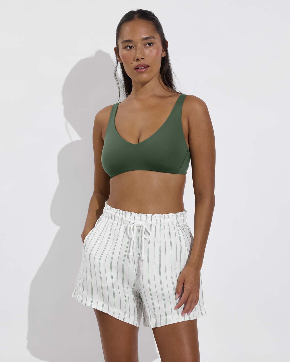 Getaway Short 5" - Sandbar Stripe: Coconut / Tropics
