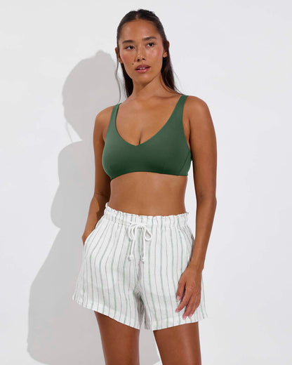 Getaway Short 5" - Sandbar Stripe: Coconut / Tropics