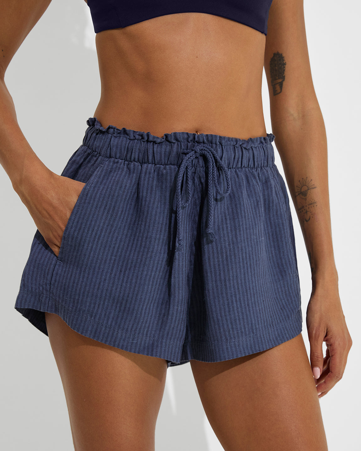 Getaway Short 2.5" - Lagoon Stripe: Varsity / Sprint