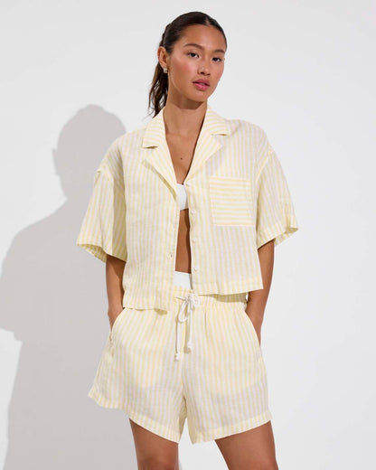 Getaway Short 5" - Bungalow Stripe: Melt / Coconut