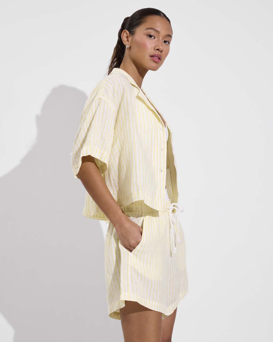 Getaway Short 5" - Bungalow Stripe: Melt / Coconut