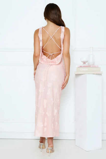 Secret Garden Affair Midi Dress Pink