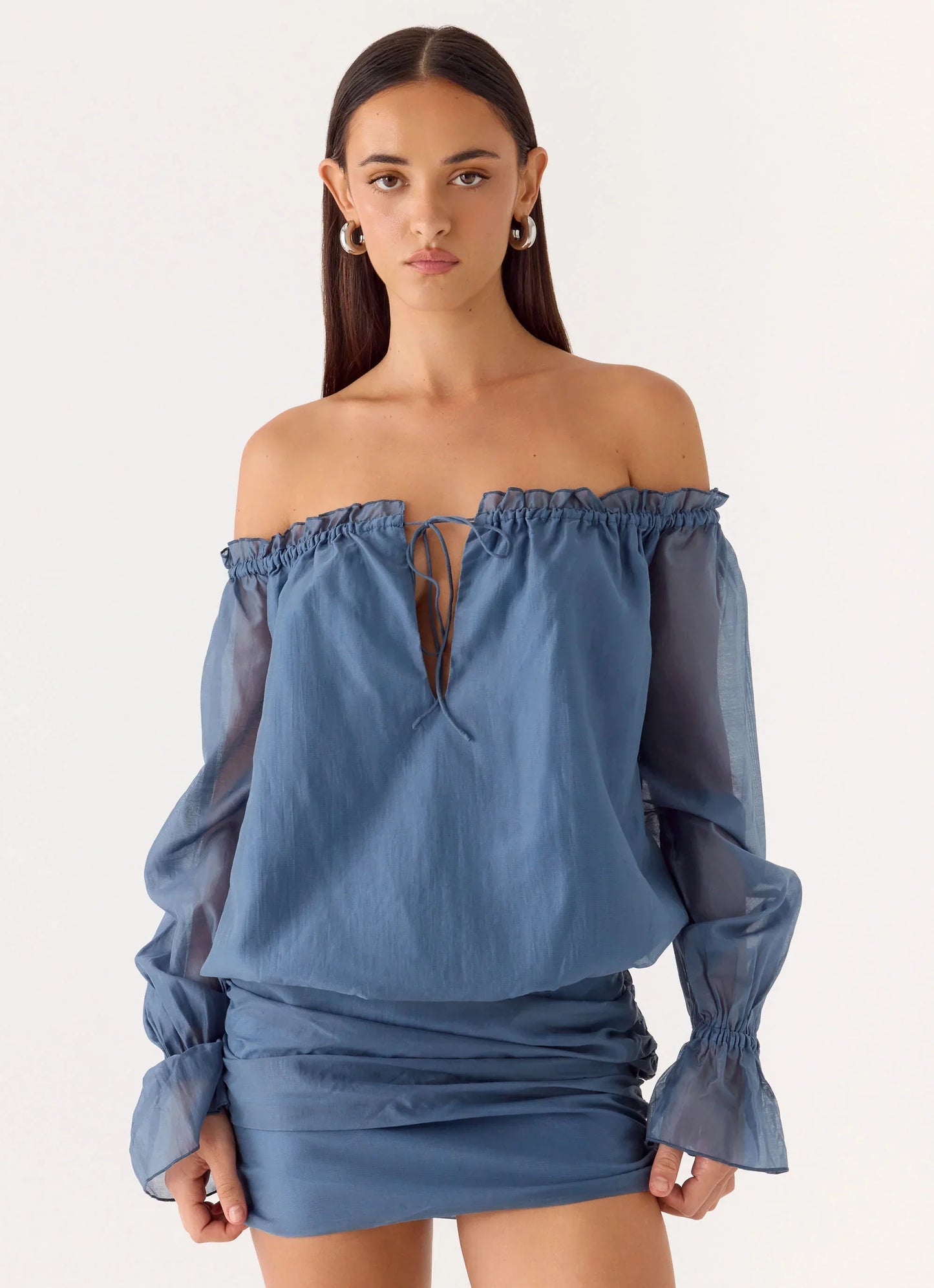 Tedara Mini Dress - Washed Navy