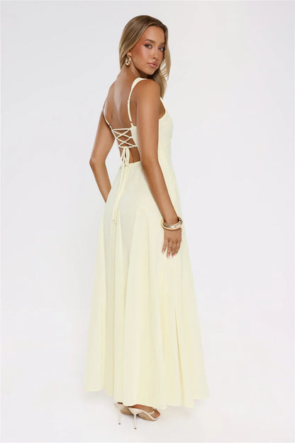 Salted Glow Maxi Dress Yellow