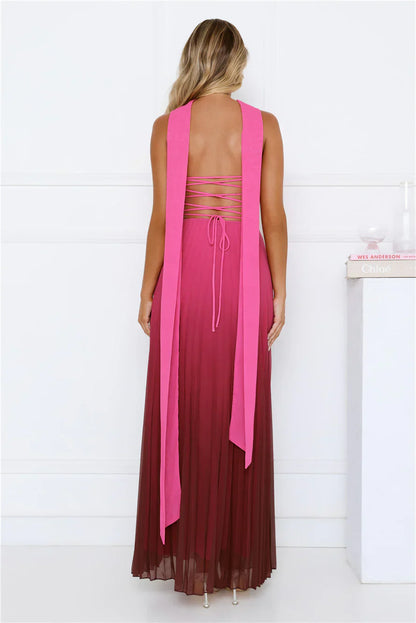 Rosie Reverie Strapless Maxi Dress Pink