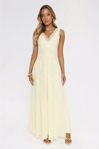 Salted Glow Maxi Dress Yellow