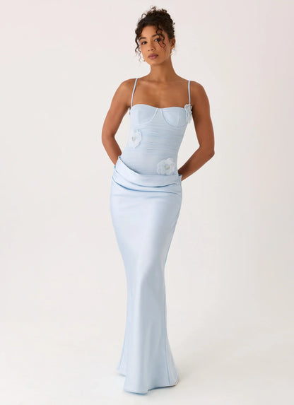 Peasella Maxi Dress - Blue