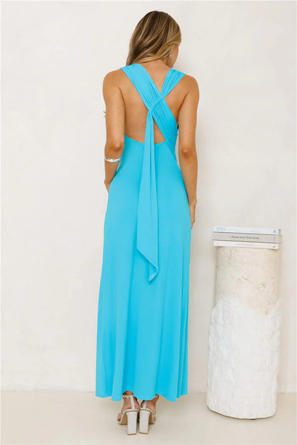 Romance Unveiled Maxi Dress Blue