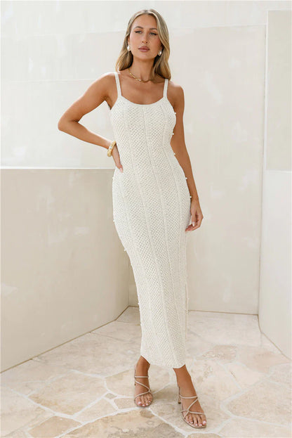 Shell Shine Maxi Dress Cream