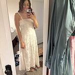 Soft Blossom Maxi Dress Cream